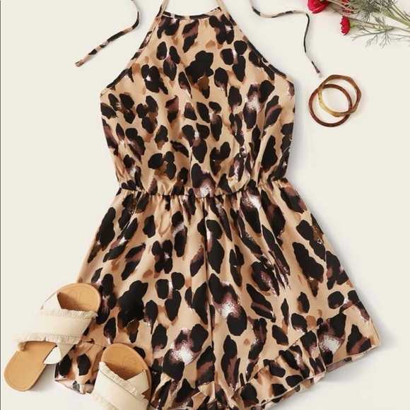 SHEIN Pants - SHEIN cheetah print romper